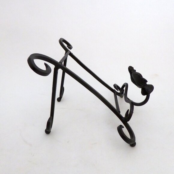 NEW ROOSTER CHICKEN BLACK CAST IRON COOKBOOK RECIPE STAND EASEL HOLDER - Picture 5 of 8
